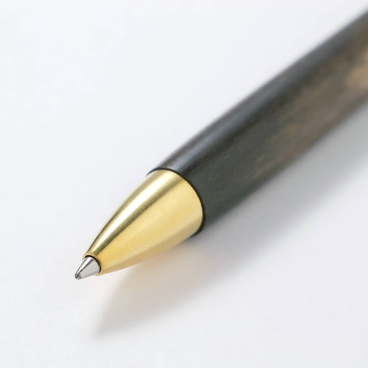 Handcrafted ballpoint pen - Black persimmon wood