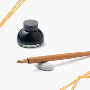 Gift set - Metal nib x Hasami pen rest