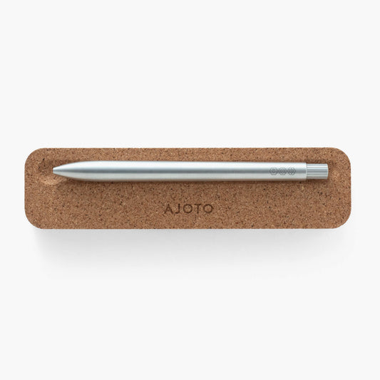 THE PEN Aluminium Silver Natural Spun